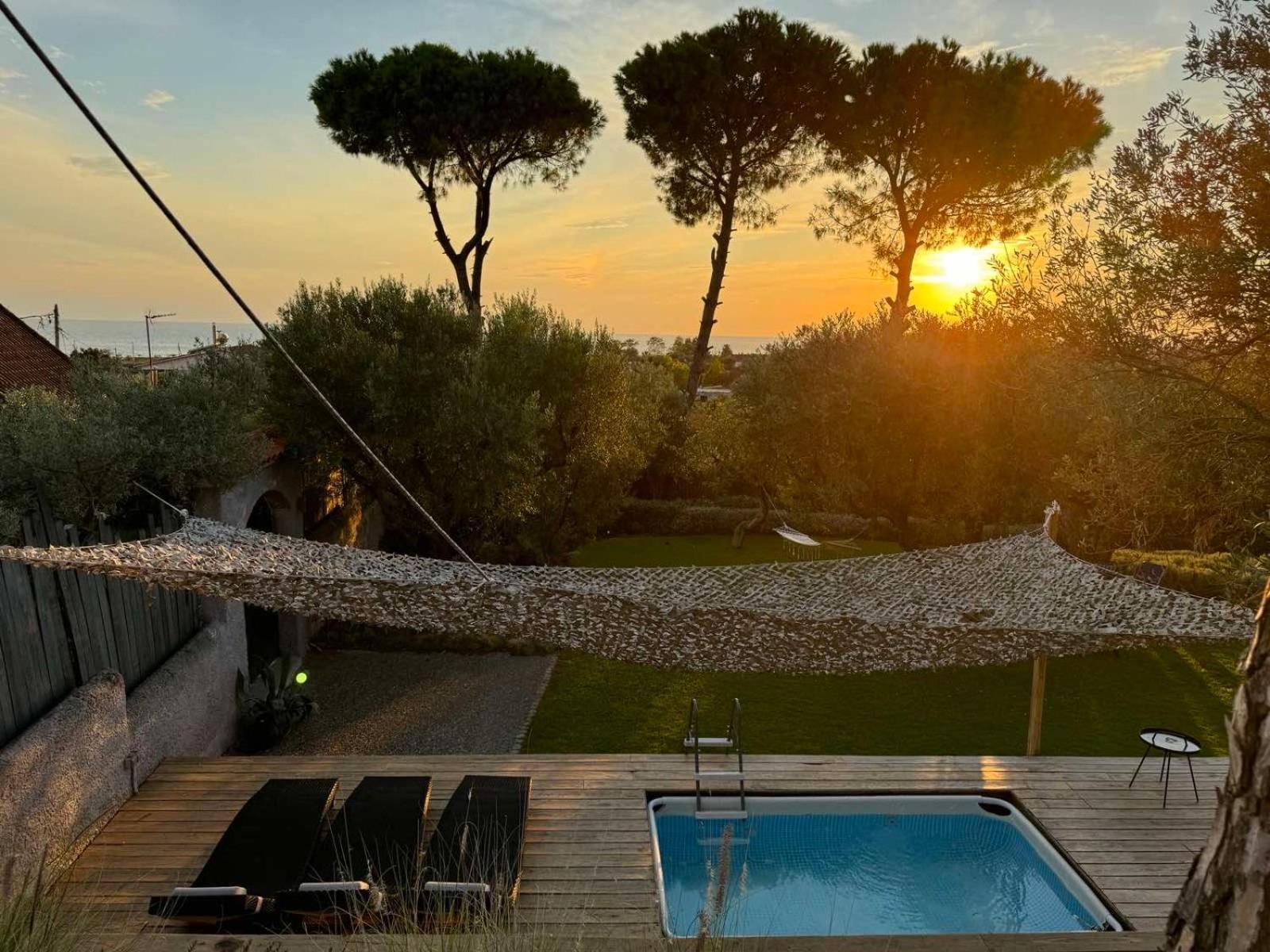 Sea View Villa In Olive Garden Nea Kallikrateia Exterior foto